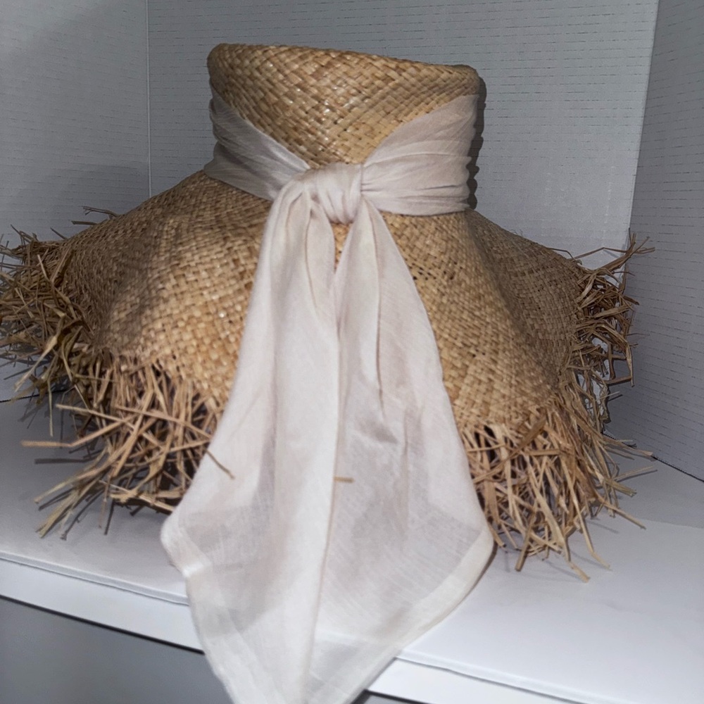 Eugenia Kim Mirabel Natural Raffia wide Brim Sun Hat - Picture 3 of 4
